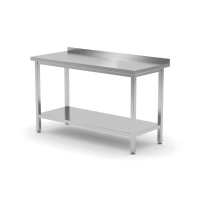 Nástěnný stůl s policí – přišroubovaný, hloubka 600 mm, HENDI, Profi Line, 1000x600x(H)850mm | 811467